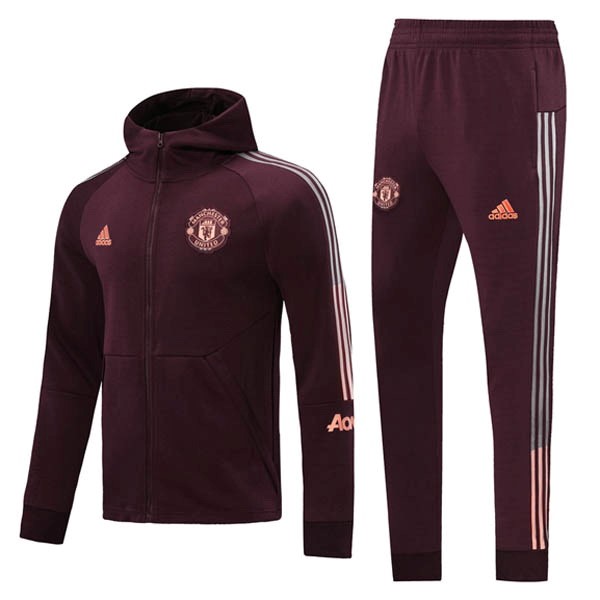 Hoodies Manchester United 2020-21 Burgund